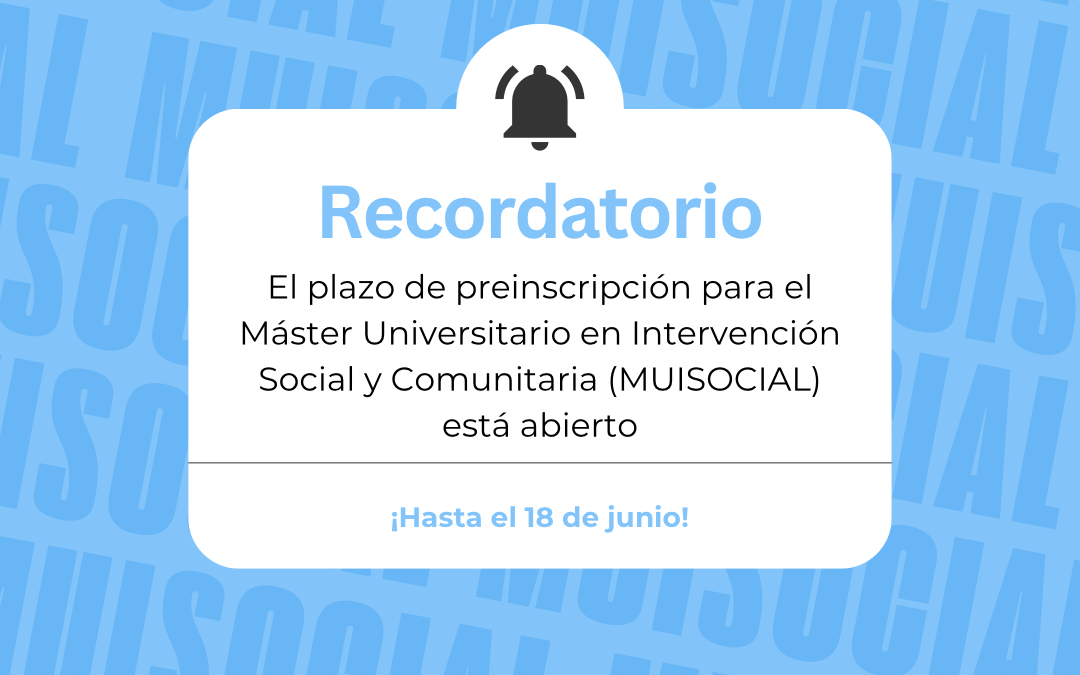 ¡La preinscripción sigue abierta!
